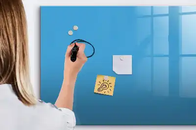Tableau magnétique à dessiner de couleur bleu clair