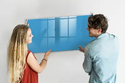 Tableau magnétique à dessiner de couleur bleu clair