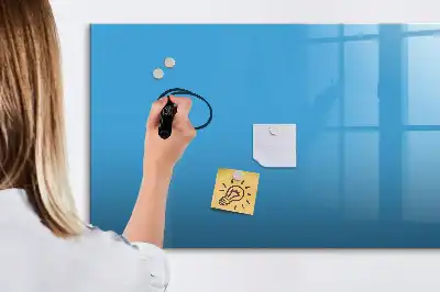 Tableau magnétique à dessiner de couleur bleu clair