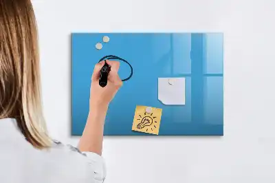 Tableau magnétique à dessiner de couleur bleu clair