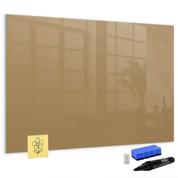 Tableau magnétique à dessiner de couleur beige foncé