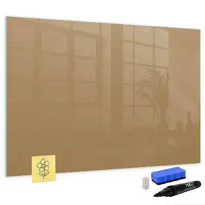 Tableau magnétique à dessiner de couleur beige foncé