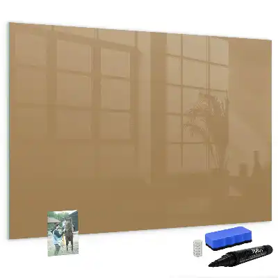 Tableau magnétique à dessiner de couleur beige foncé