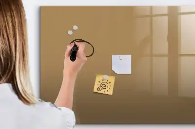Tableau magnétique à dessiner de couleur beige foncé