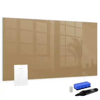 Tableau magnétique à dessiner de couleur beige foncé