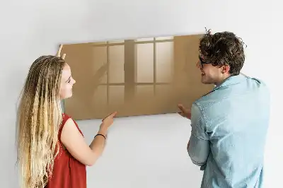 Tableau magnétique à dessiner de couleur beige foncé