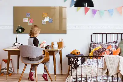 Tableau magnétique à dessiner de couleur beige foncé