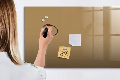 Tableau magnétique à dessiner de couleur beige foncé