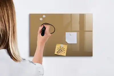 Tableau magnétique à dessiner de couleur beige foncé