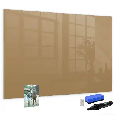Tableau magnétique à dessiner de couleur beige foncé