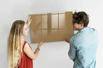 Tableau magnétique à dessiner de couleur beige foncé