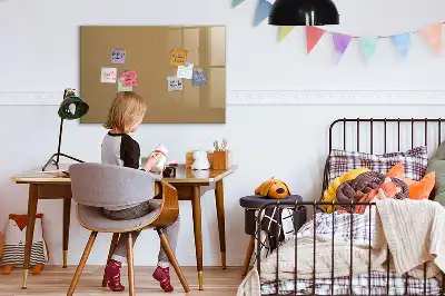 Tableau magnétique à dessiner de couleur beige foncé