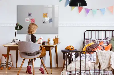 Tableau magnétique à dessiner couleur gris clair
