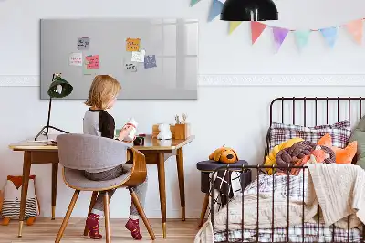 Tableau magnétique à dessiner couleur gris clair