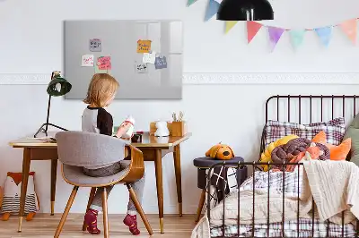 Tableau magnétique à dessiner couleur gris clair
