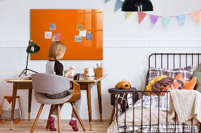 Tableau magnétique à dessiner de couleur orange