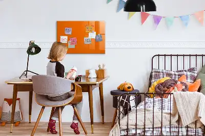 Tableau magnétique à dessiner de couleur orange