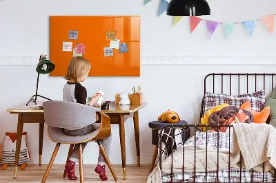 Tableau magnétique à dessiner de couleur orange