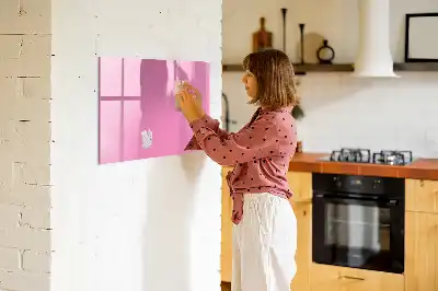 Tableau magnétique pour dessiner de couleur rose