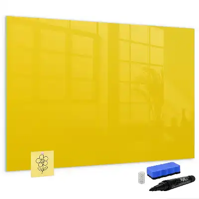 Tableau magnétique à dessiner de couleur jaune clair