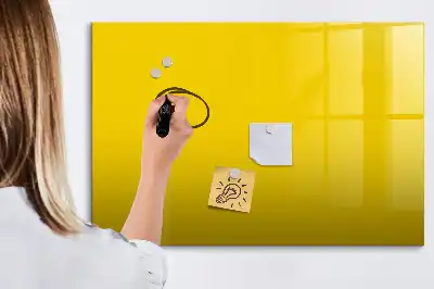 Tableau magnétique à dessiner de couleur jaune clair