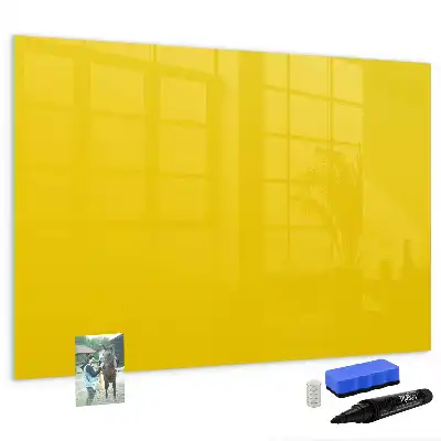 Tableau magnétique à dessiner de couleur jaune clair