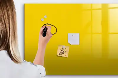 Tableau magnétique à dessiner de couleur jaune clair