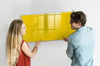 Tableau magnétique à dessiner de couleur jaune clair