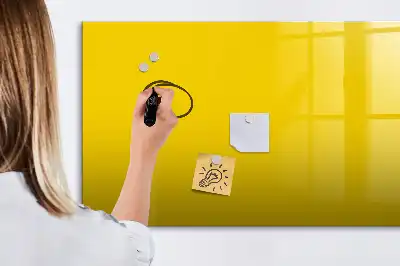Tableau magnétique à dessiner de couleur jaune clair