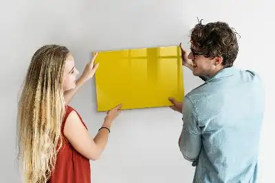 Tableau magnétique à dessiner de couleur jaune clair