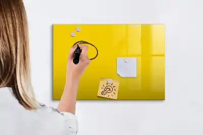 Tableau magnétique à dessiner de couleur jaune clair