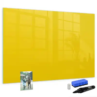 Tableau magnétique à dessiner de couleur jaune clair
