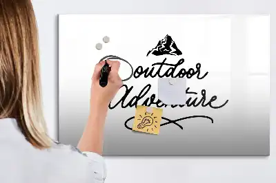Tableau magnétique pour dessiner thème aventure en plein air