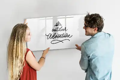 Tableau magnétique pour dessiner thème aventure en plein air