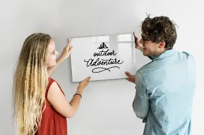 Tableau magnétique pour dessiner thème aventure en plein air