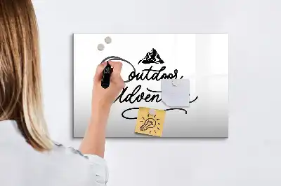 Tableau magnétique pour dessiner thème aventure en plein air