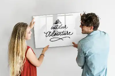 Tableau magnétique pour dessiner thème aventure en plein air