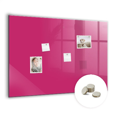 Tableau magnétique mural Couleur rose intense