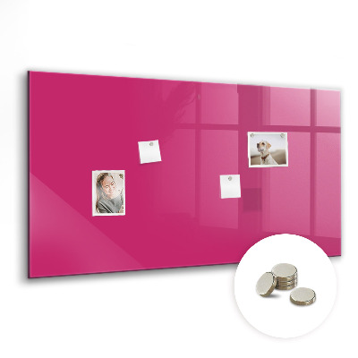 Tableau magnétique mural Couleur rose intense