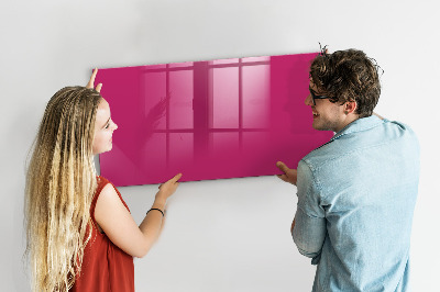 Tableau magnétique mural Couleur rose intense