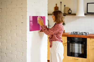 Tableau magnétique mural Couleur rose intense