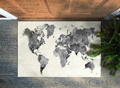 Paillasson carte du monde