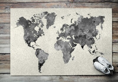 Paillasson carte du monde