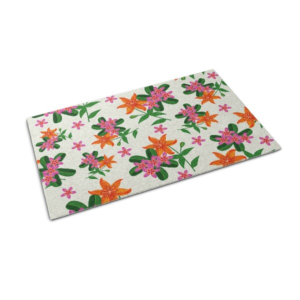 Tapis d'entrée Motif floral