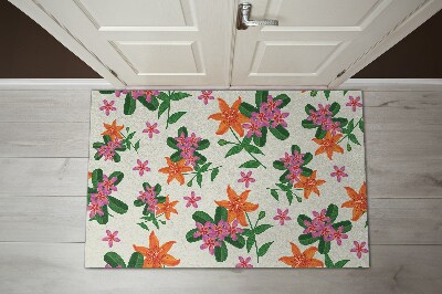 Tapis d'entrée Motif floral