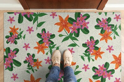 Tapis d'entrée Motif floral