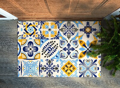 Tapis d'entrée intérieur Azulejo