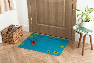 Tapis entrée intérieur Fish de carpe koi