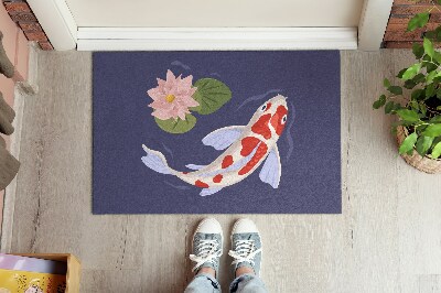 Tapis d'entrée Poisson Koi