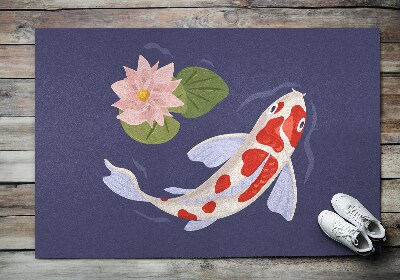 Tapis d'entrée Poisson Koi